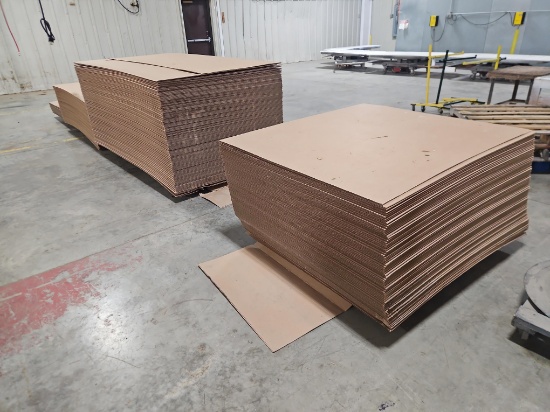Packsize Corrugated Cardboard Sheets, 4 - Stacks