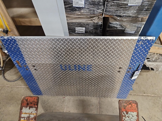 Uline H-1215 Aluminum Dock Plate, 4,383 lb Capacity, 48 x 36"