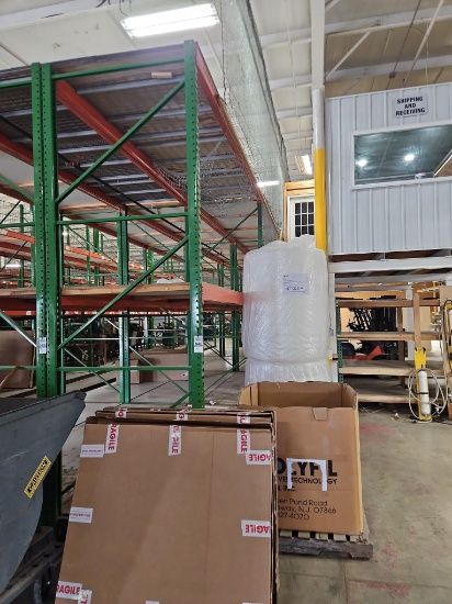 (4) Pallet Rack Sections, 12' Uprights & 12' Beams,