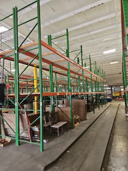 (7) Pallet Rack Sections, 18' Uprights & 8' Beams