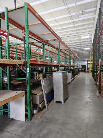 (5) Pallet Rack Sections, 12' Uprights & 12' Beams