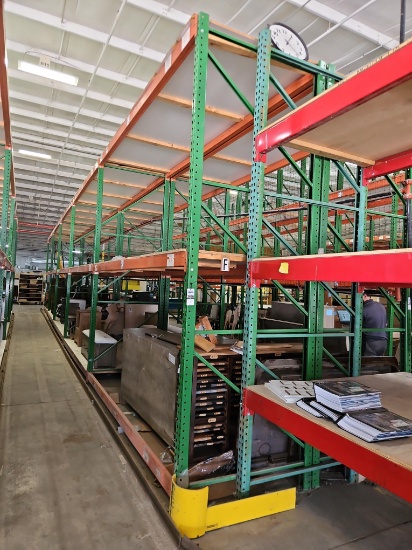(5) Pallet Rack Sections, 12' Uprights & 12' Beams
