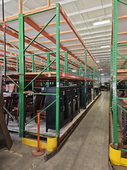 (4) Pallet Rack Sections, 12' Uprights & 12' Beams