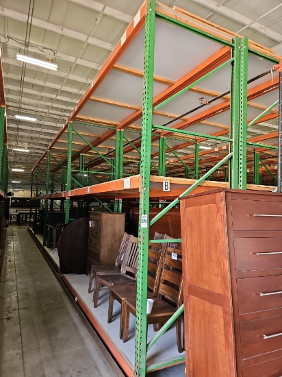 (4) Pallet Rack Sections, 12' Uprights & 12' Beams