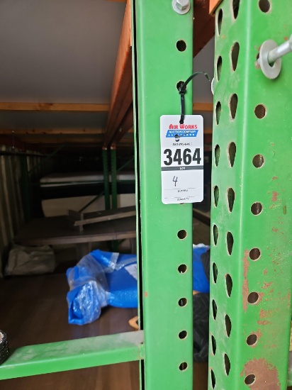 (4) Pallet Rack Sections, 12' Uprights & 12' Beams
