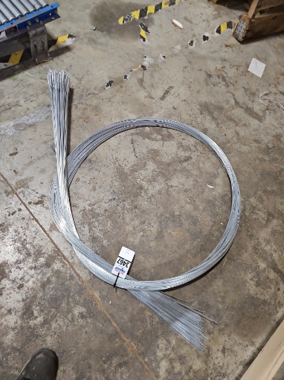 Galvanized Steel Wire with Looped Ends, Coiled Bundle