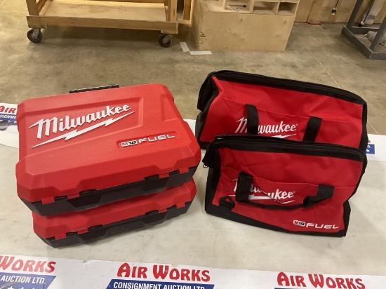 Milwaukee M18 FUEL Tool Bags with (2) Hard Cases
