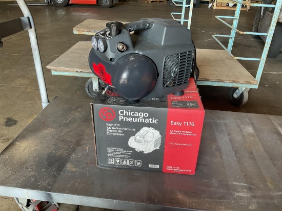 Chicago Pneumatic Easy 1116 Portable Electric Air Compressor, 1.6 Gallon, 1.5 Hp, 115 PSI