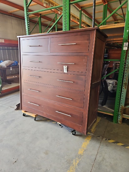 Cherry 69" Chest Of Drawers - 66x69x25