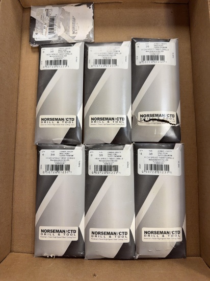 Norseman/CTD 3/8" Brad Point High-Speed Twist Drill Bits