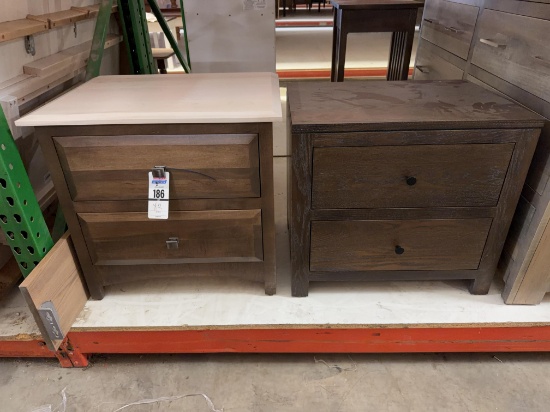 2 Nightstands, 1 Oak and 1 Maple