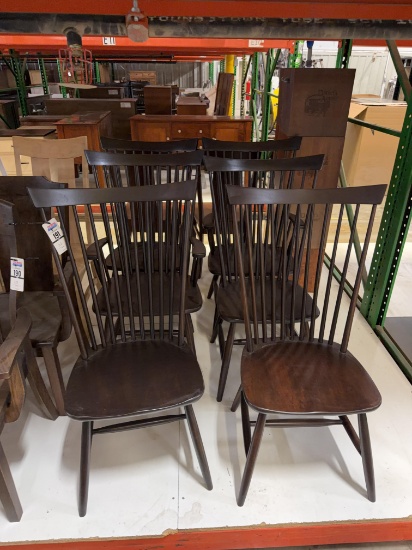 6 Cherry Buckeye Chairs, 4 Side and 2 Captains