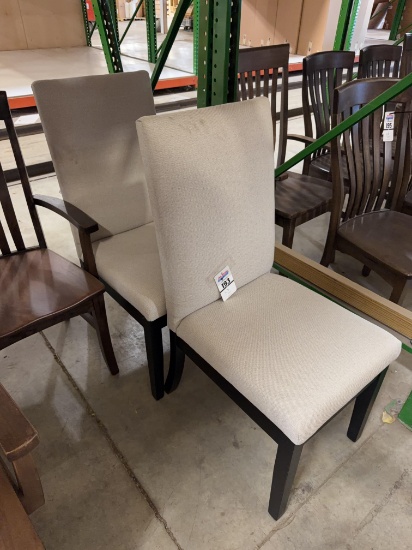 2 Maple Padded Side Chairs