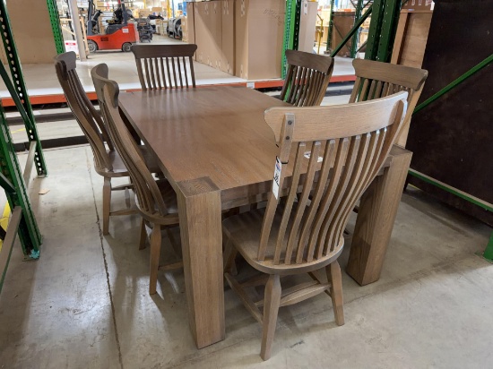 6 Red Oak Chairs