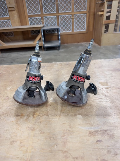 2 MVM Astro Pneumatic Routers with Comfort Grip Bases