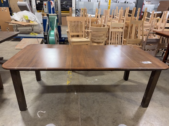 42 x 60 Cherry Dining Room Table with 2 Self Storing Leaves