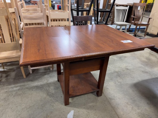 42 x 42 Cherry Kitchen Island, 1 Leave