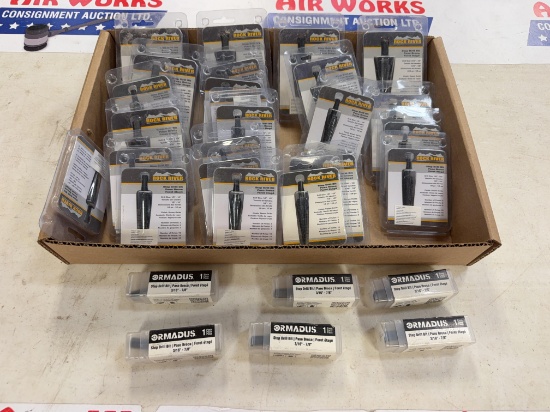 Rock River & Ormadus Step Drill Bits, Approx. 20 Pieces