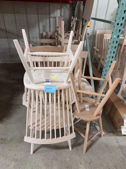 Assorted Unfinished Chairs