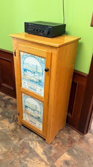Small Hardwood Storage Cabinet