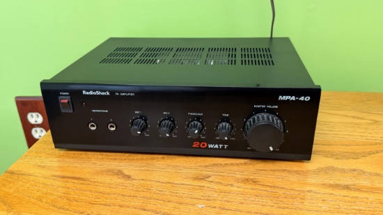 RadioShack MPA-40 20-Watt PA Amplifier, Cat. No. 32-2001