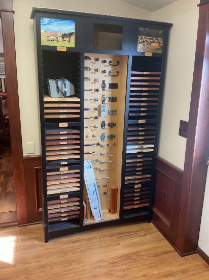 Custom Cabinet Door & Hardware Display Rack with Finish Samples