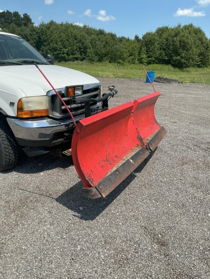 (Inv.30016) Western V-Plow Snowplow with Truck Mount & Hydraulic Controls