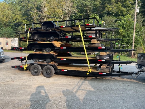 (Inv.30067) 2026 Just Trailers T614D-3-DOVE 14' Utility Trailer - Single Axle - 3,500 LB GVWR