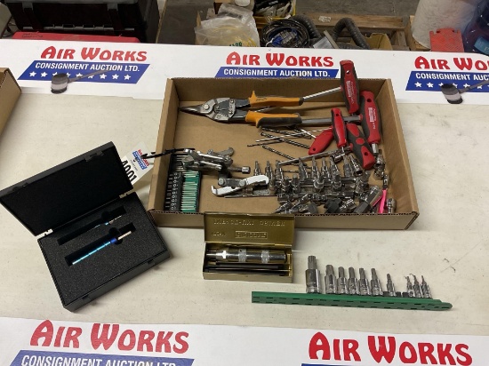 Box Lot, Step Reamers, Impact Uni Driver, Pulley Puller, Socket Driver Bits, Allen Wrenches
