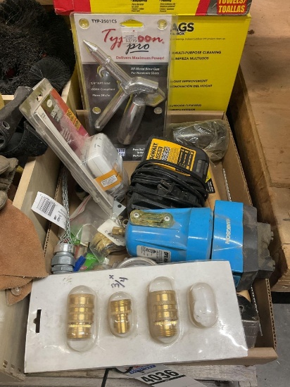 Assorted Air Tool Accessories, Pneumatic Fittings & Shop Supplies, Dewalt 20 Volt Max Charger