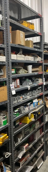 Shelf and Contents, Assorted Lag Bolts and Fasteners,