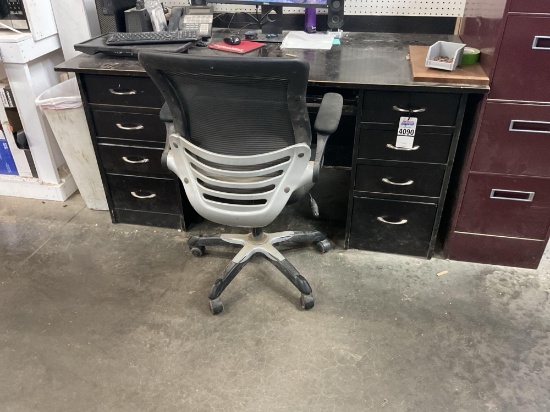 Office Desk and Mesh Office Chair,