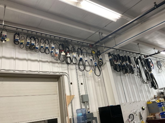Assorted Industrial Drive Belts Inventory,