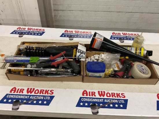 DeWalt 20V MAX XR Impact Driver, LockNLube Grease Adapter Kit, Hack Saw, Misc Wrenches, Funnel
