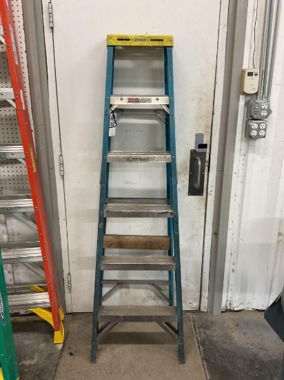 Werner Fiberglass Step Ladder, 6 Ft.