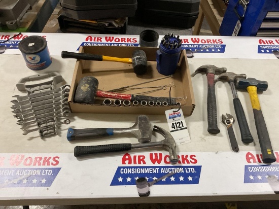 Combination Wrench Set, Dead Blow Hammers, Norseman Drill Bit Set, Hammers
