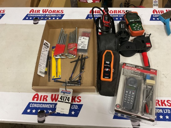 Extech Environmental Meter, RIDGID Inspection Camera, Klein Scout Cable Tester & Tool Assortment