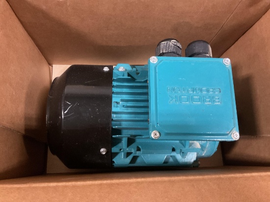 Brook Crompton 1 HP 3-Phase Industrial Electric Motor, Model PA6M001-2,