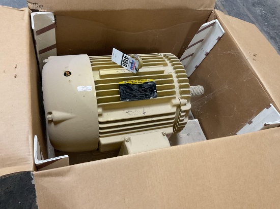 New Unused Baldor Reliance Super-E 50 HP Electric Motor, 1775 RPM, 230/460V, 326T Frame, TEFC