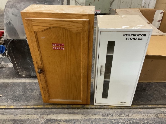 2 Safety Storage Cabinets Including Allegro Respirator Storage Cabinet
