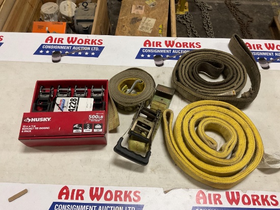 Husky Ratchet Tie-Downs, Cargo Strap & Tow Straps