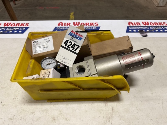 Air Filter/Regulator Assembly w/ Pressure Gauges