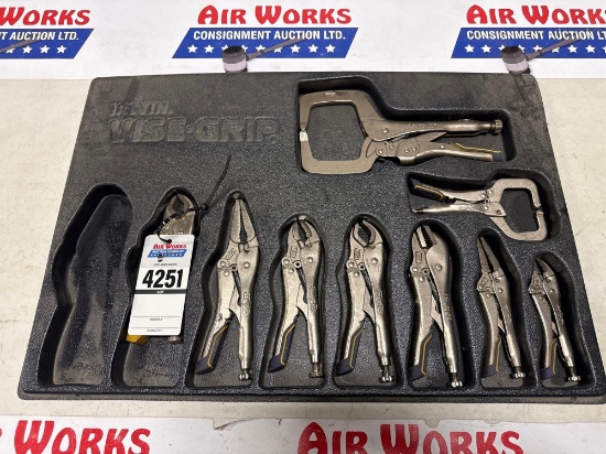 Irwin Vise-Grip Locking Pliers & C-Clamp Set w/ Tray