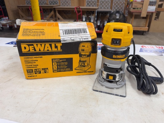 New Unused Dewalt DWP611 Compact Router, 120 Volt