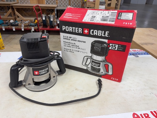 New Unused Porter-Cable 7519 3-1/4 HP Single-Speed Router