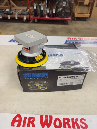 New Unused Sumake ST-AS62N5H 5" Dual Action Orbital Air Sander