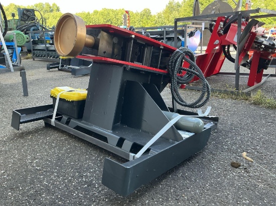 New Unused Raytree RMPP680 Post Pounder Skid Loader Attachment