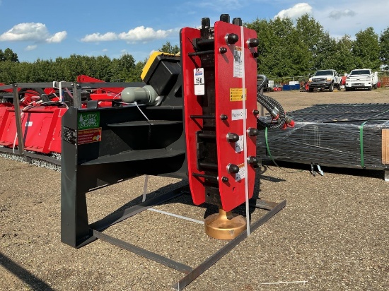 New Unused Raytree RMPP680 Post Pounder Skid Loader Attachment