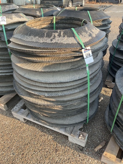 Pallet Lot, Tire Side Wall Traffic Barrel Bases