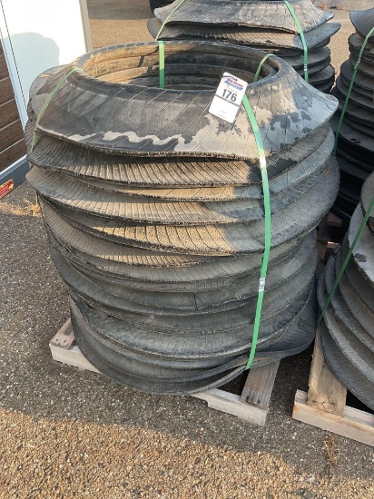 Pallet Lot, Tire Side Wall Traffic Barrel Bases